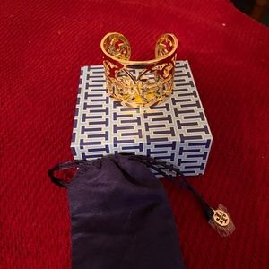 TORY BURCH INITIAL CUFF BRACELET